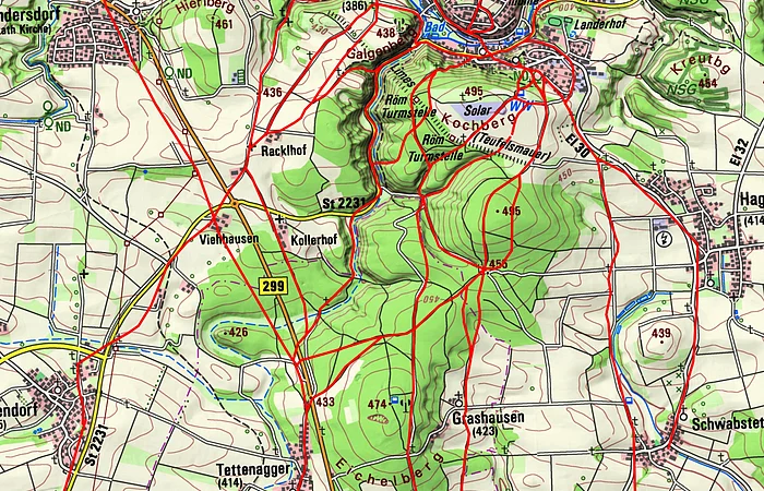 Alle Wege von Süden nach Altmannstein